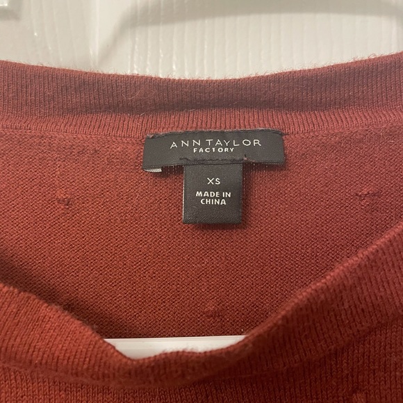 Ann Taylor Rust Dot Sweater - Picture 3 of 3